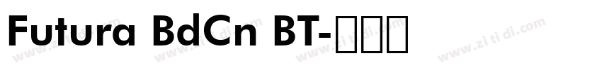 Futura BdCn BT字体转换